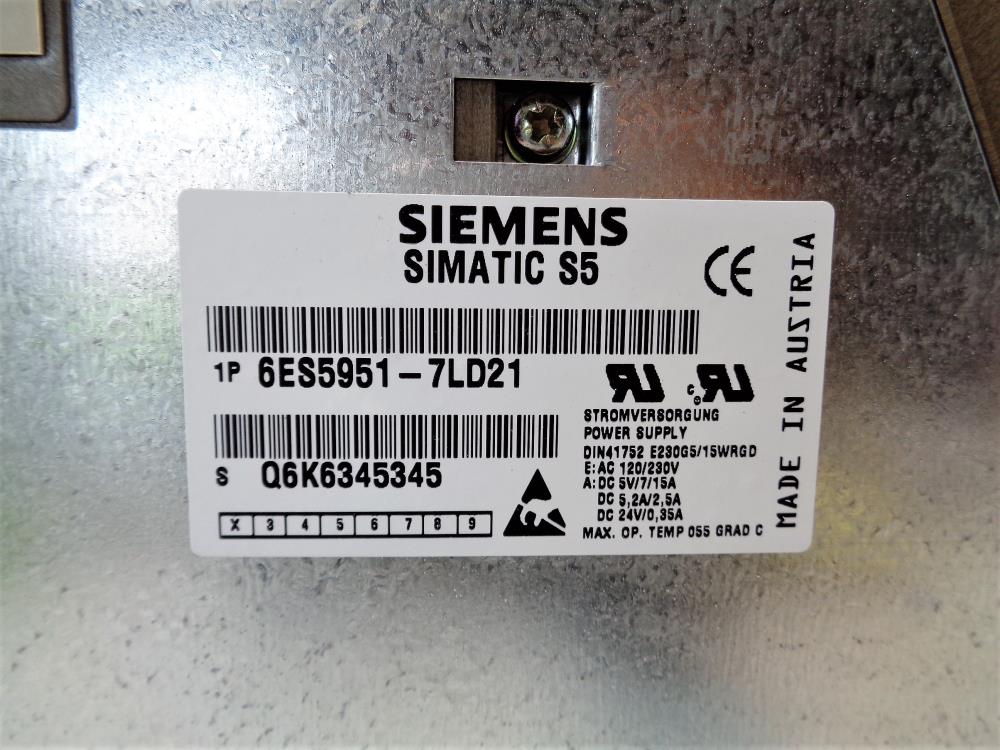 Siemens Simatic S5 Power Supply 6ES5951-7LD21